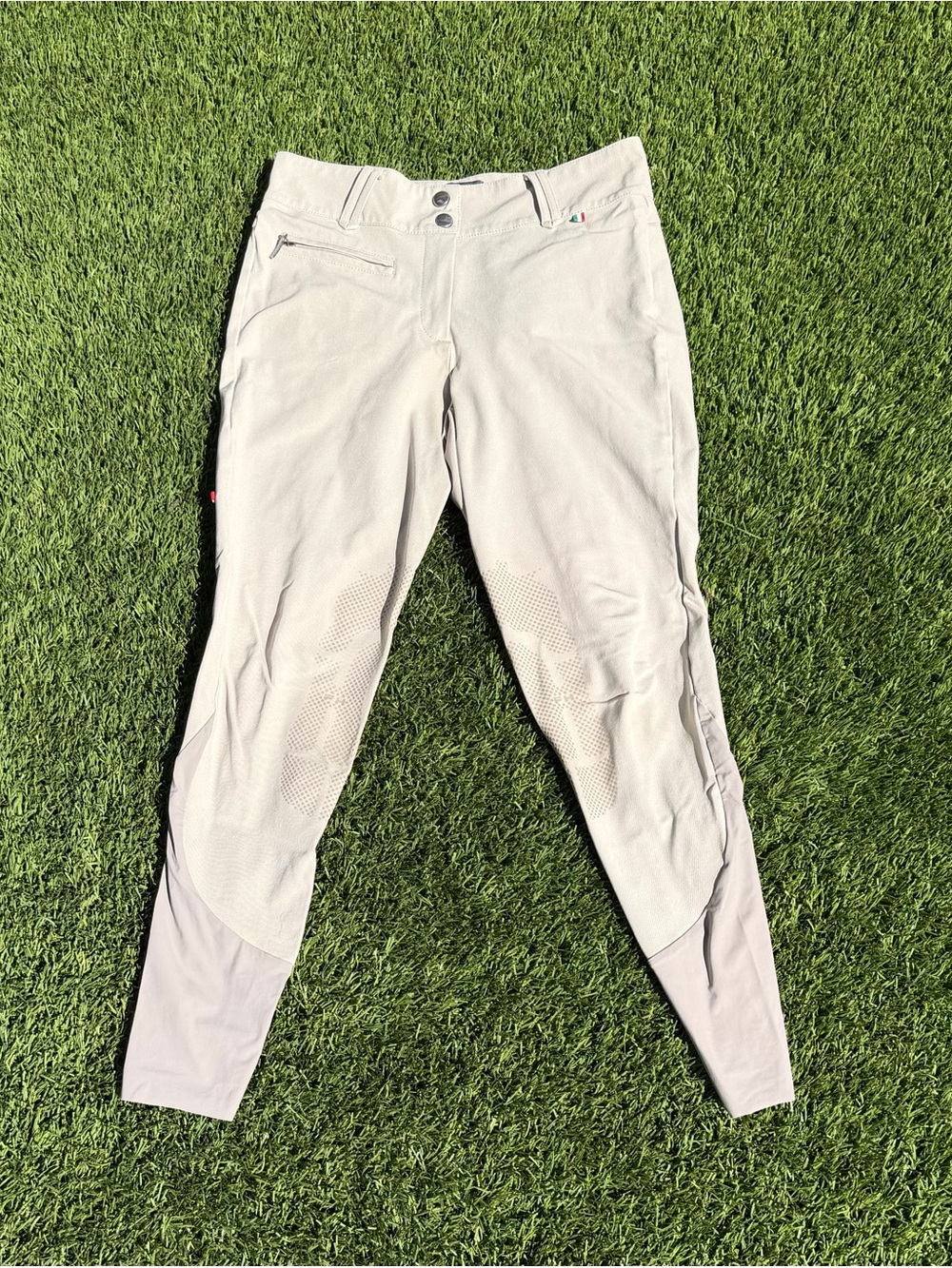 FOR HORSES Womens Emma Breeches in Beige size 40 (US size 25 / 26) Equestrian